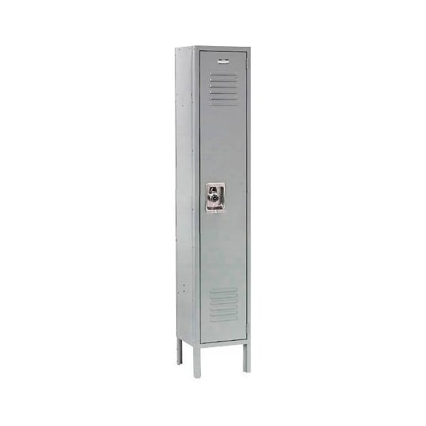 Global Industrial Louvered Door Locker, 15 in W, 15 in D, 78 in H, Gray 412132 - main